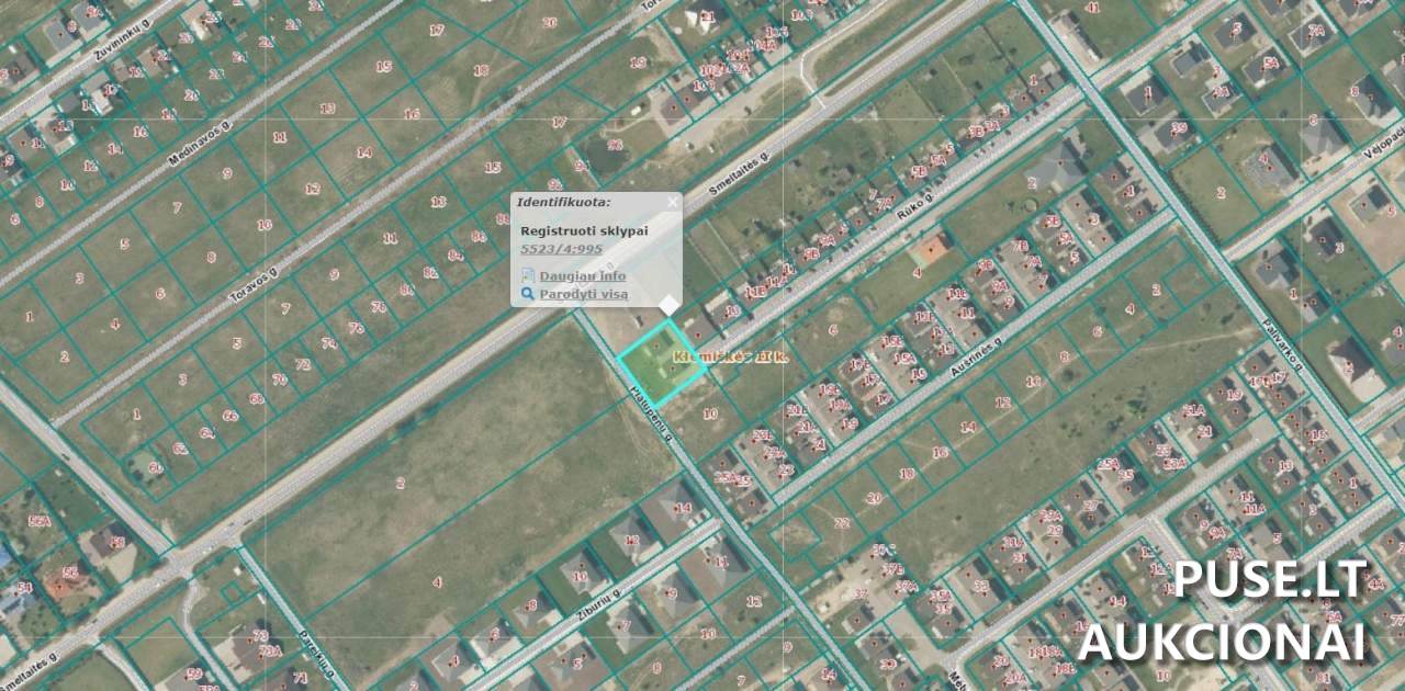 Žemės sklypas Sklypai Rūko g. 15, 91289 Klemiškė II, Sendvario sen., Klaipėdos r. sav. 4