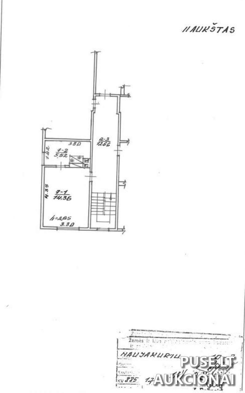 Butas Patalpos/Butai Naujakurių g. 10, 47180 Kaunas, Kauno m. sav. 1