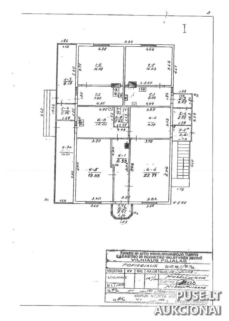 Butas Patalpos/Butai Popieriaus g. 1, 08404 Vilnius, Vilniaus m. sav. 1