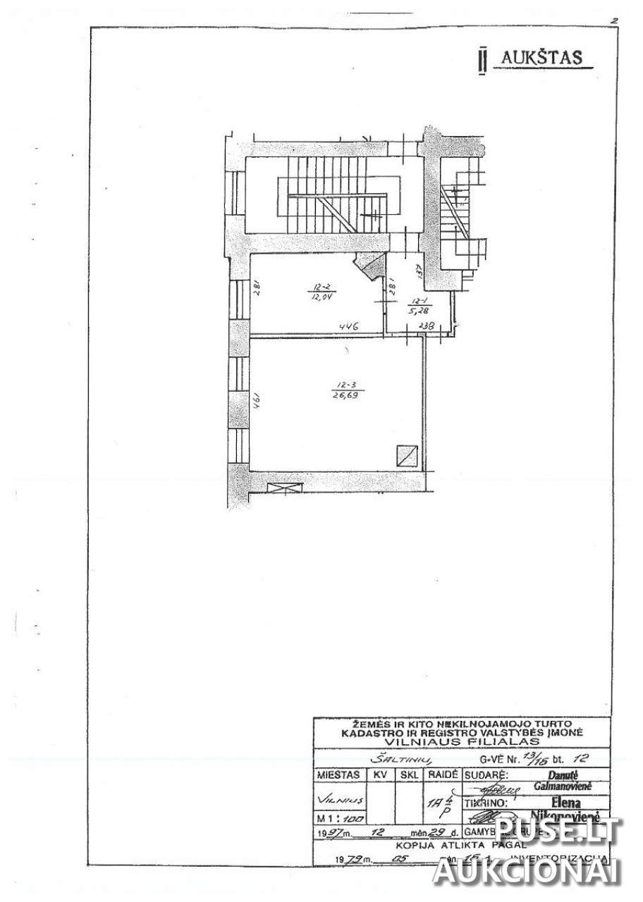 Butas Patalpos/Butai Šaltinių g. 13, 03214 Vilnius, Vilniaus m. sav. 1