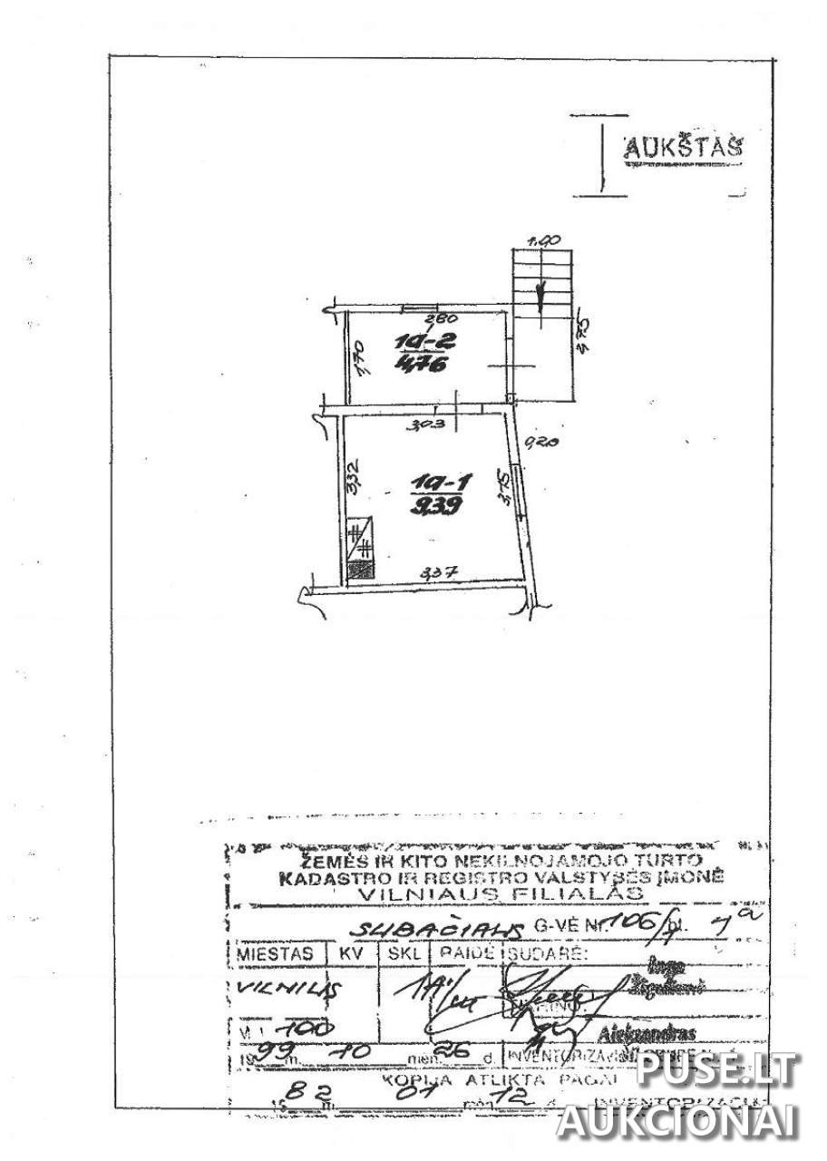 Butas Patalpos/Butai Subačiaus g. 106, 11343 Vilnius, Vilniaus m. sav. 1