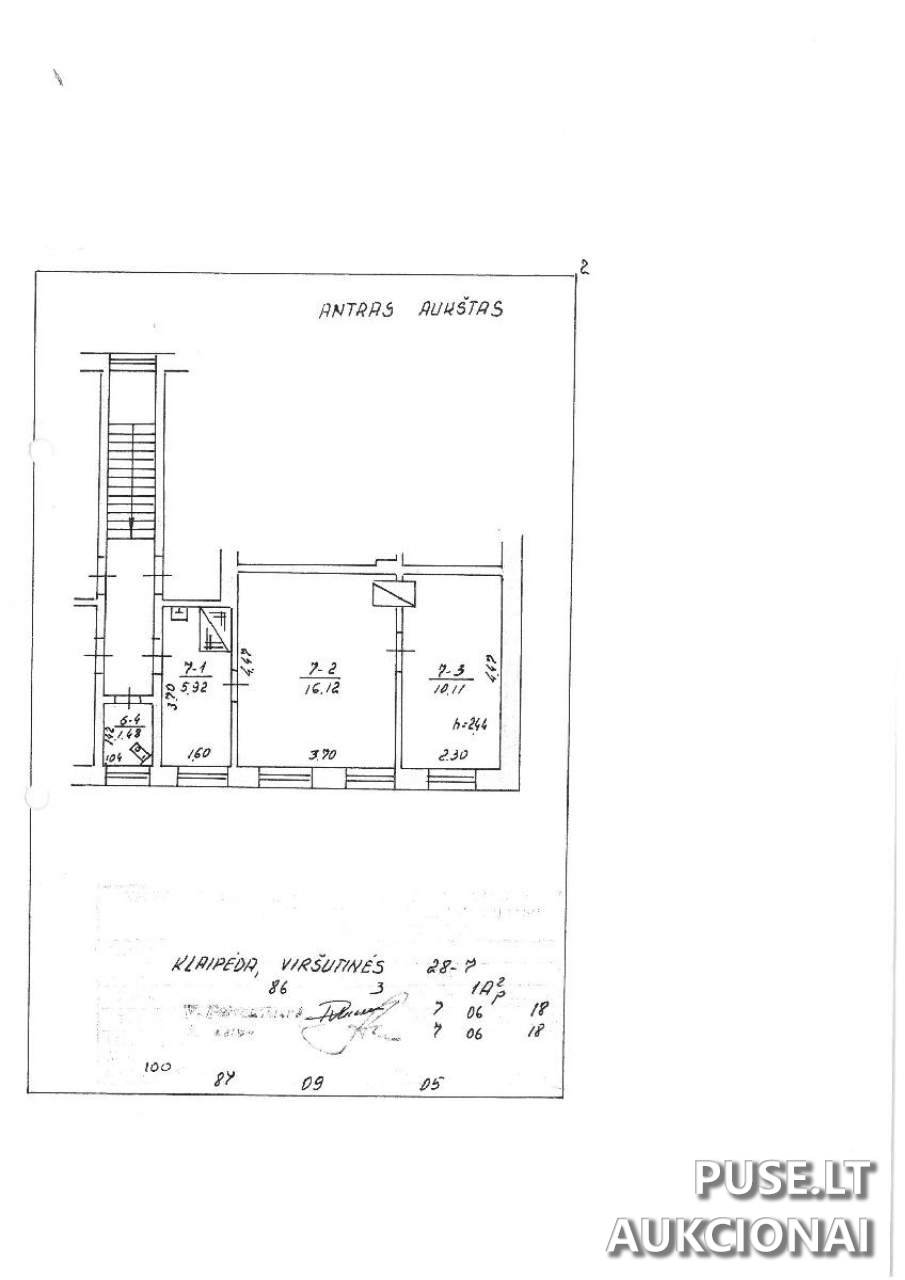 Butas Patalpos/Butai Viršutinė g. 28, 92262 Klaipėda, Klaipėdos m. sav. 1