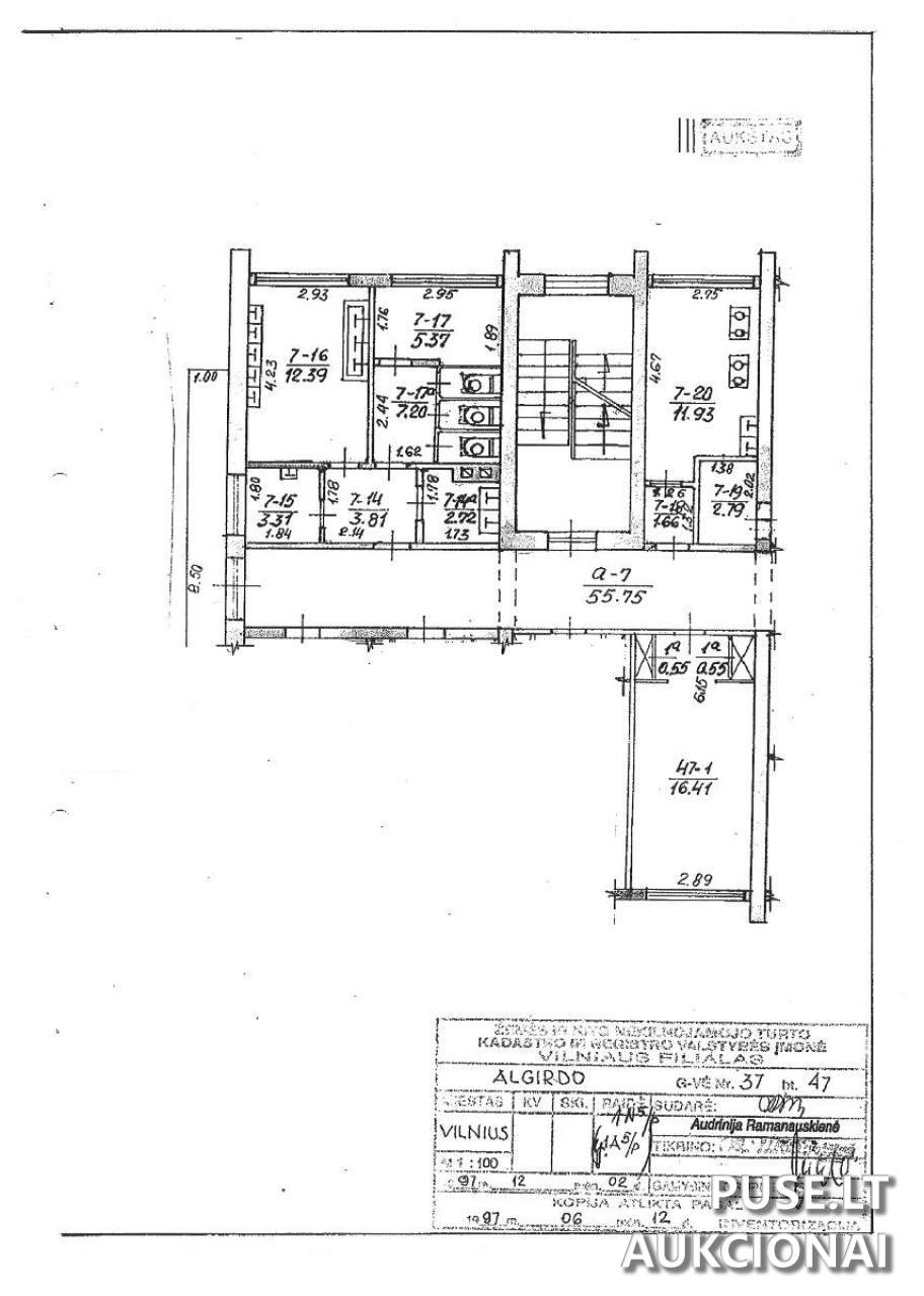 Butas Patalpos/Butai Algirdo g. 37, 03217 Vilnius, Vilniaus m. sav. 1