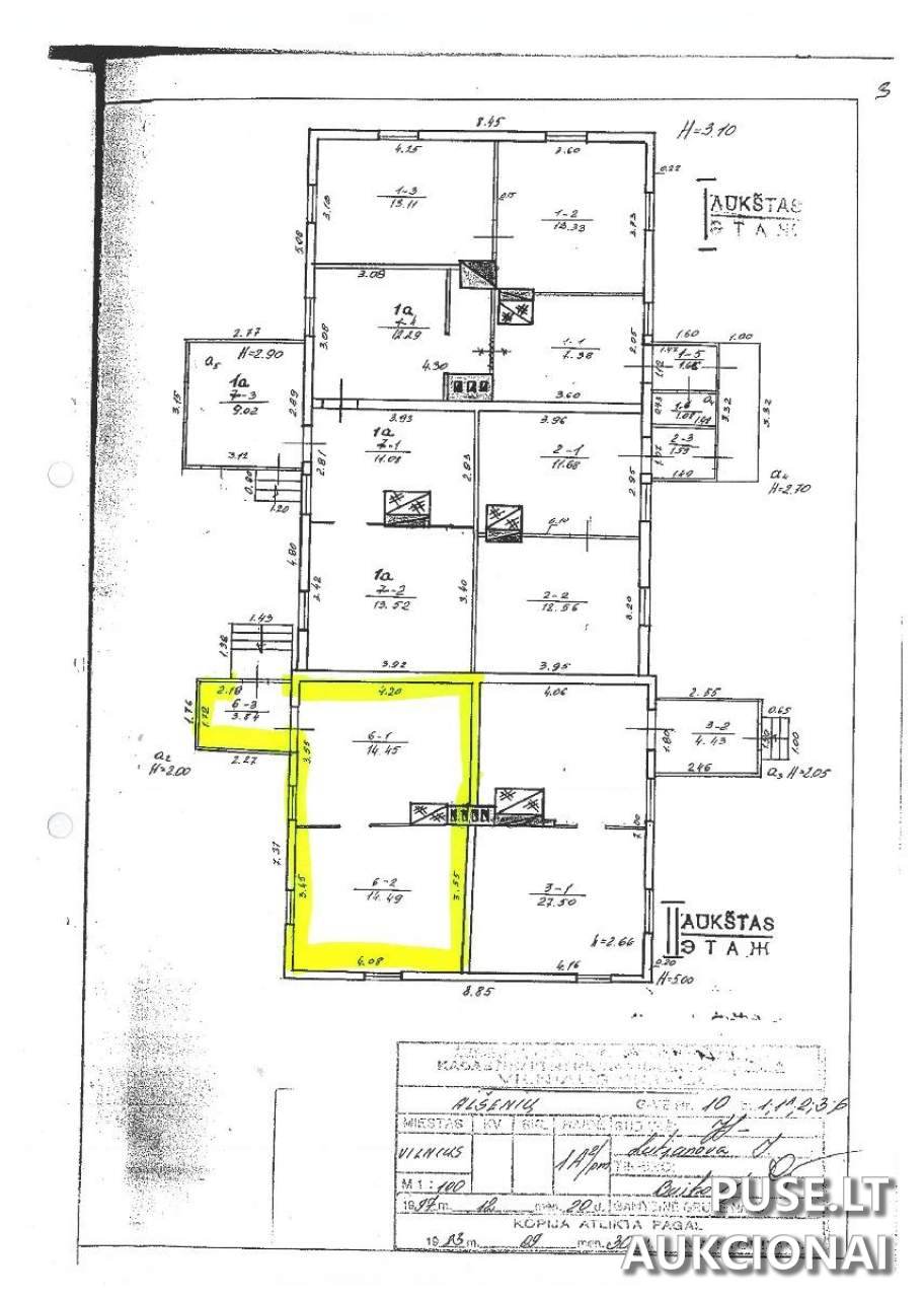 Butas Patalpos/Butai Alšėnų g. 10, 02166 Vilnius, Vilniaus m. sav. 1