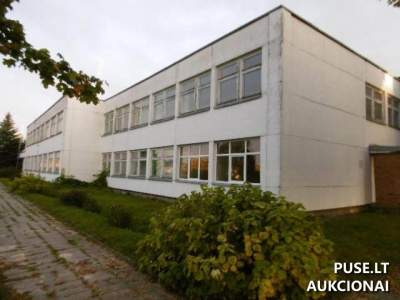 Parduodama 2173 kv. m mokslo paskirties pastato dalis Kelmės r., Aunuvėnuose, pradinė kaina 50027 EUR