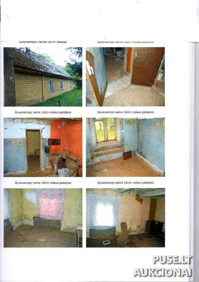 Gyvenamasis namas Kelmės rajone, Vaišlaukio k., pradinė kaina 1710 EUR