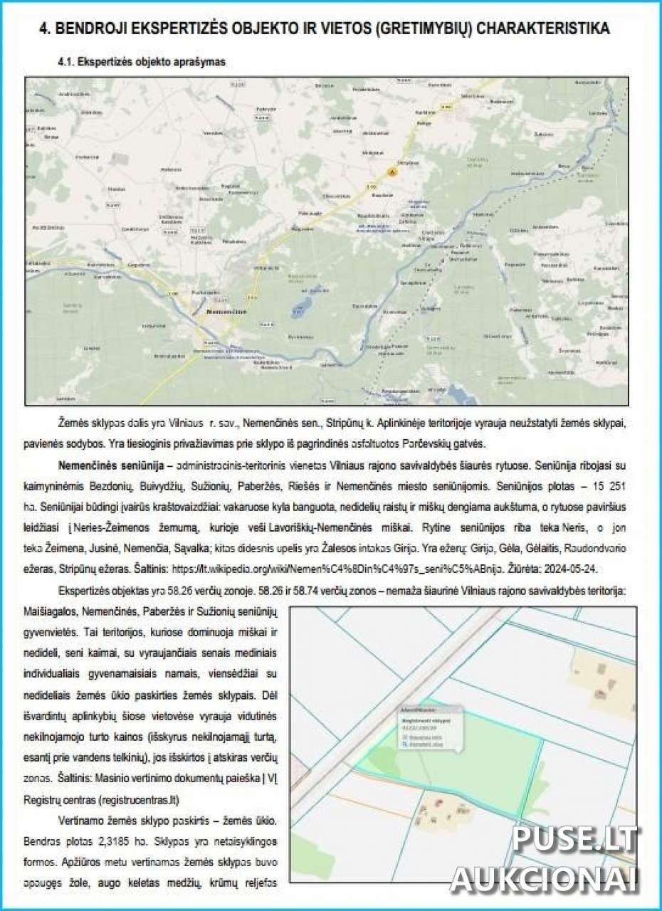 Žemės sklypas Sklypai Stripūnų g., Stripūnai, Nemenčinės sen., Vilniaus r. sav. 3