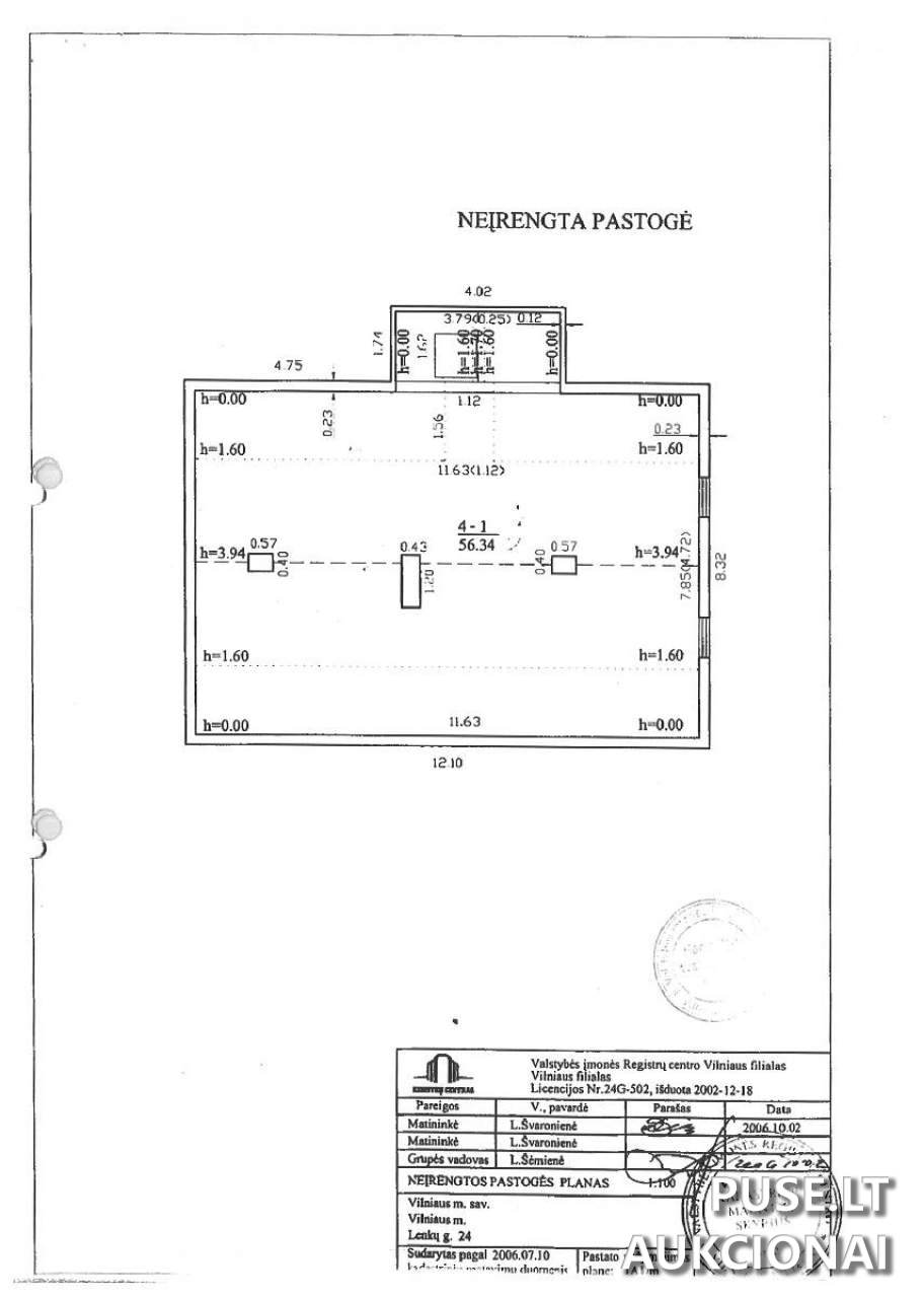 Neįrengta pastogė Patalpos/Butai Lenkų g. 24, 02115 Vilnius, Vilniaus m. sav. 1