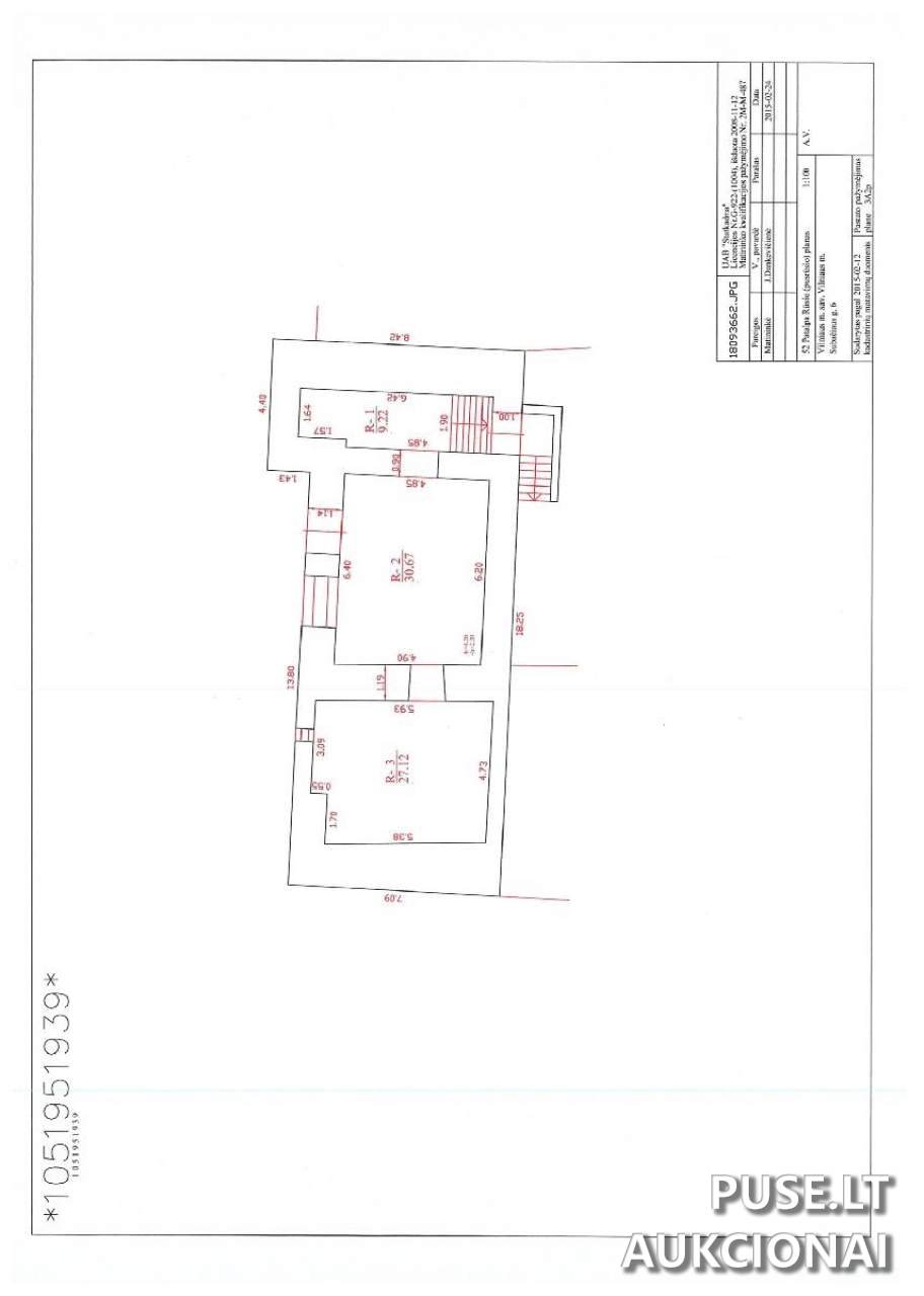 Negyvenamos patalpos Patalpos/Butai Subačiaus g. 6, 01302 Vilnius, Vilniaus m. sav. 1
