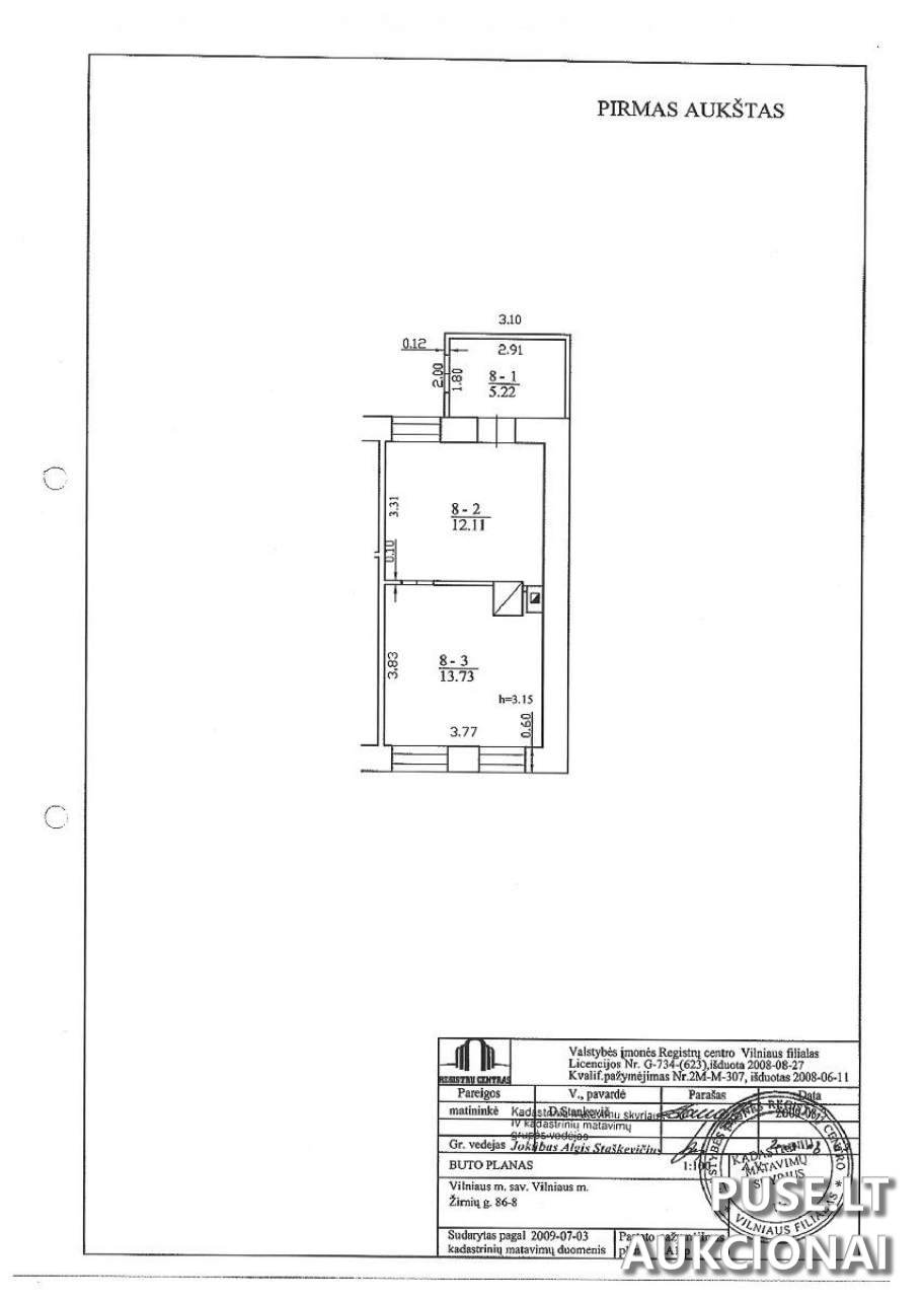 Butas Patalpos/Butai Žirnių g. 86, 02182 Vilnius, Vilniaus m. sav. 1