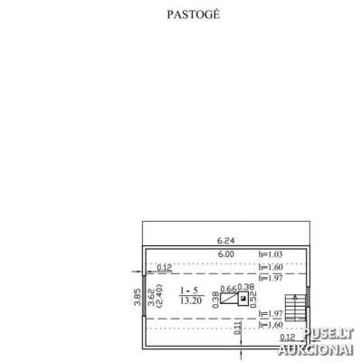 Mažas sandėlis Vilniaus rajone, Vanaginėje, 37.55 kv.m, pradinė kaina 23456 EUR