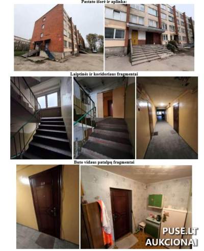 Mažo ploto butas Marijampolėje, Parko g. 20, pradinė kaina 4000 EUR - Antstolių varžytynės