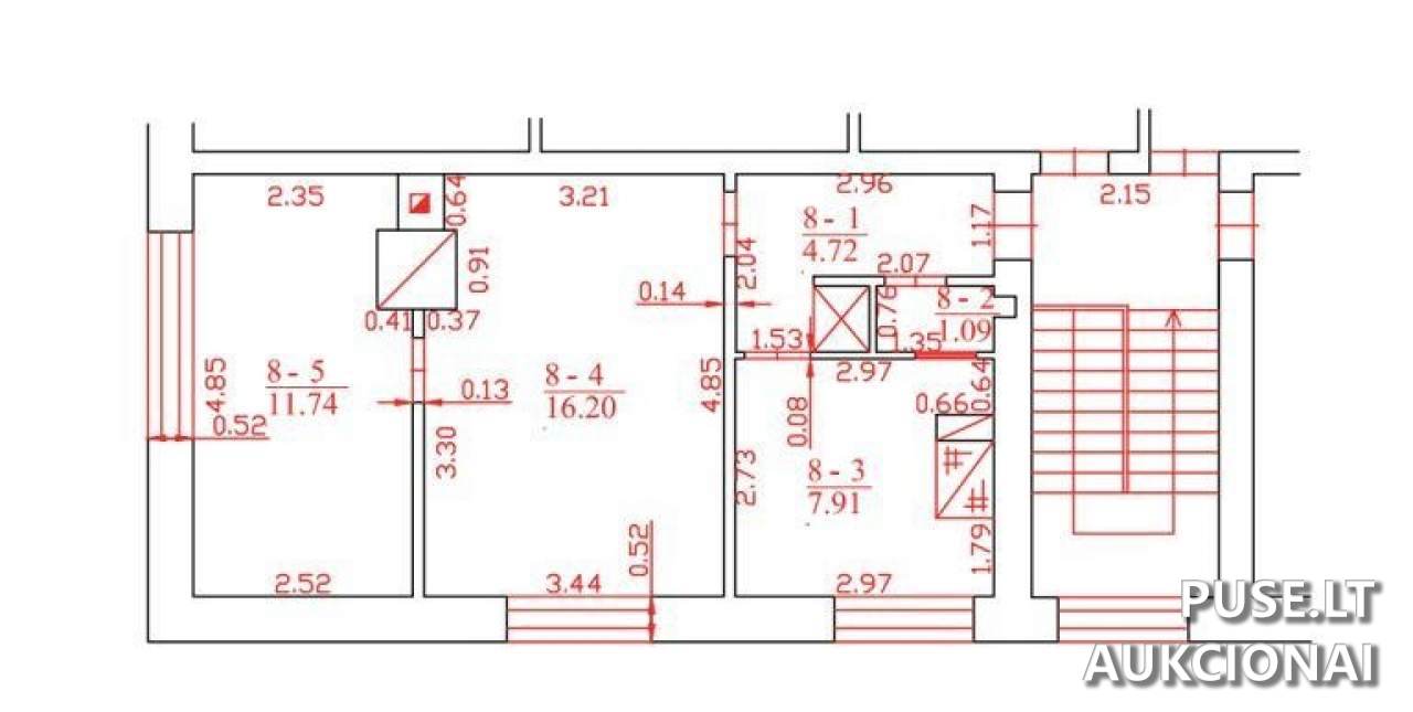 Butas Patalpos/Butai Raižių g. 9, 64463 Vaisodžiai, Punios sen., Alytaus r. sav. 1