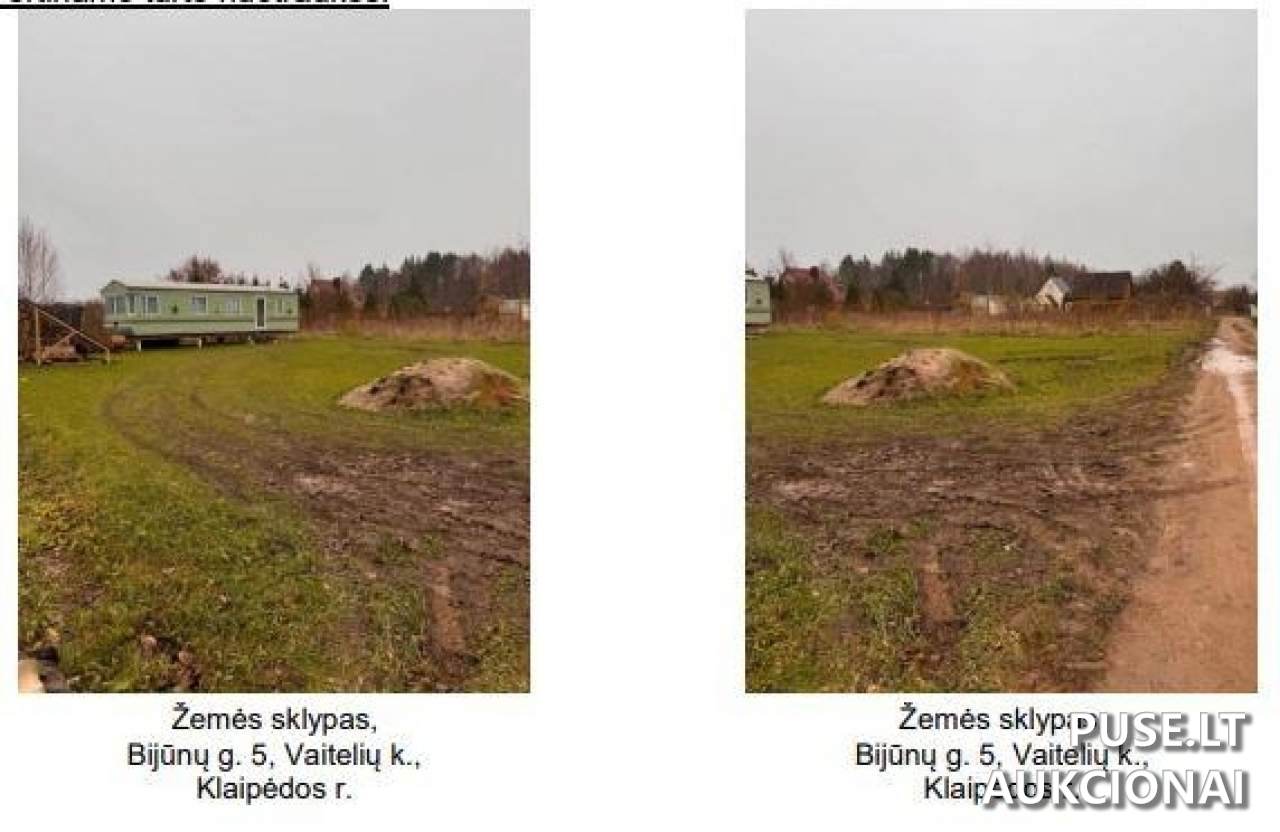 Žemės sklypas Sklypai Bijūnų g. 5, 96180 Vaiteliai, Dauparų-Kvietinių sen., Klaipėdos r. sav. 1