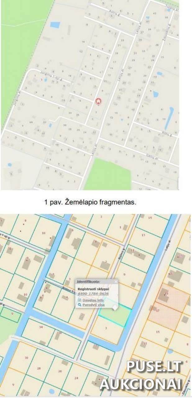 Žemės sklypas Sklypai Bijūnų g. 5, 96180 Vaiteliai, Dauparų-Kvietinių sen., Klaipėdos r. sav. 2