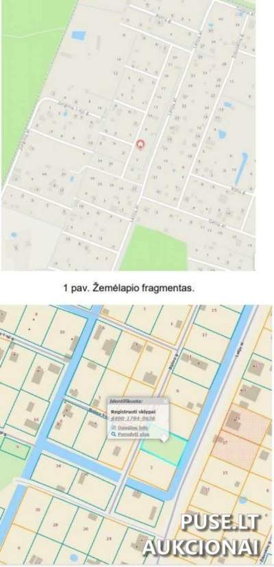 Pusė žemės sklypo Klaipėdos rajone, Vaitelių k., 1320 EUR pradinė kaina