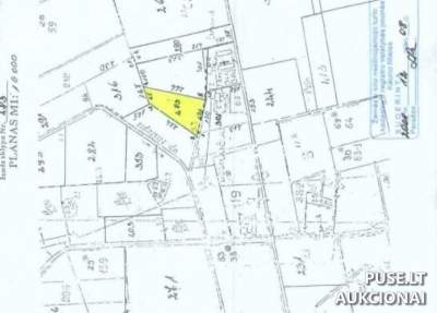 Žemės ūkio paskirties sklypas Šakių rajone, Šimkų kaime, 2.25 ha, pradinė kaina 12720 EUR