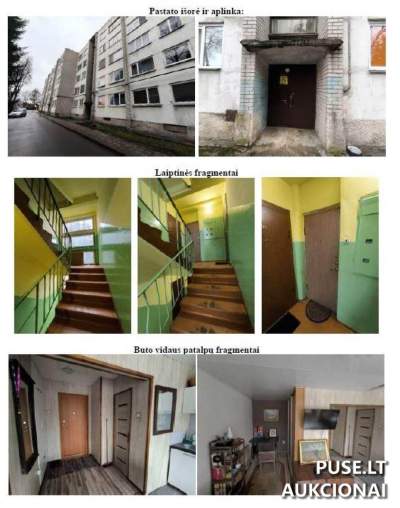 1 kambario butas Kazlų Rūdoje, M. Valančiaus g. 16, pradinė kaina 17600 EUR