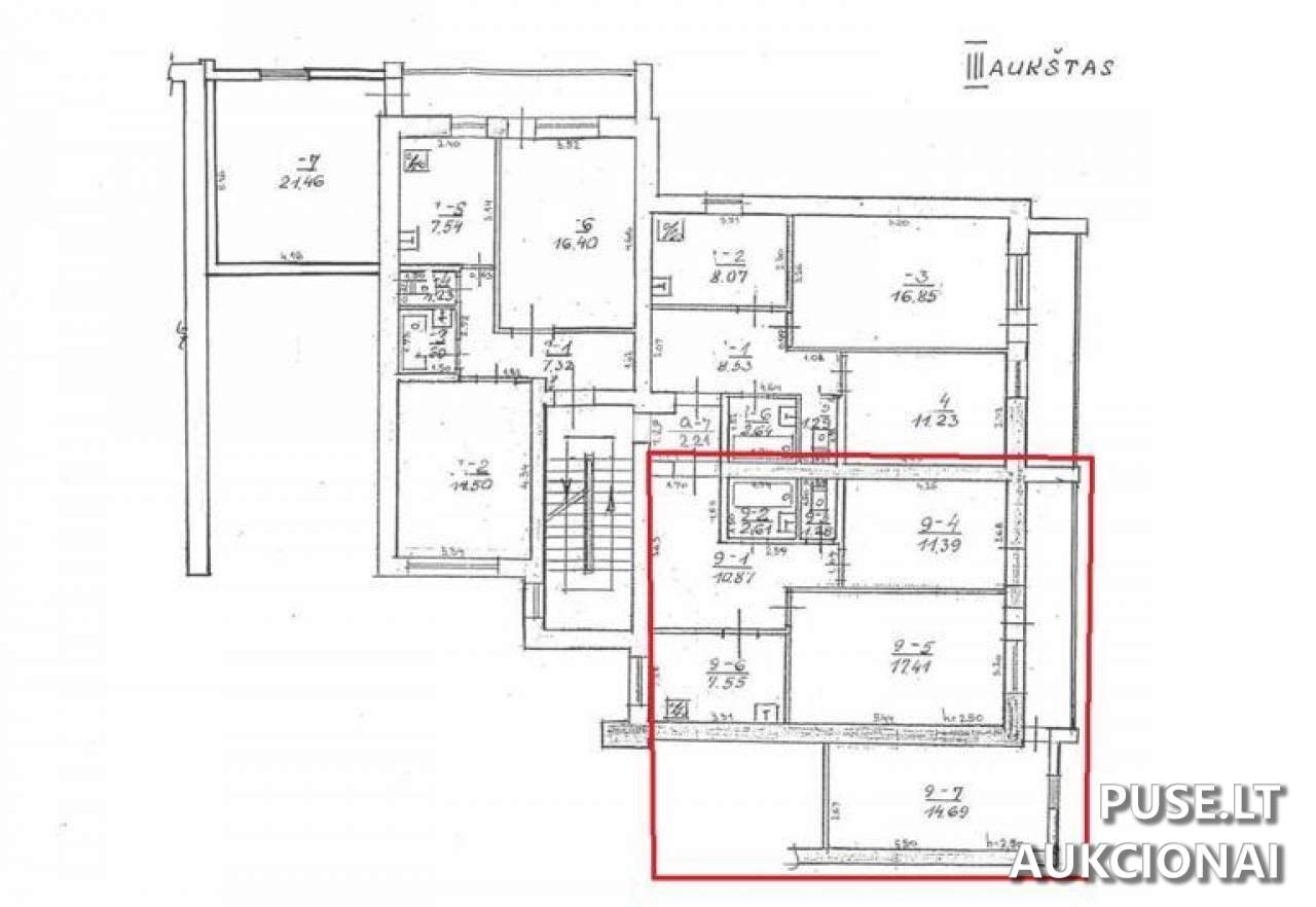 Butas Patalpos/Butai Tarybų g. 14, 31135 Visaginas, Visagino sav. 4
