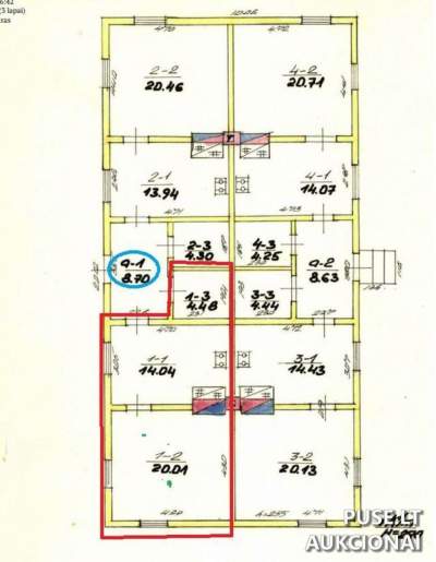 Nekilnojamasis turtas Vilniaus rajone, Maišiagalos miestelyje, 38.53 kv.m butas už 200 EUR pradinę kainą