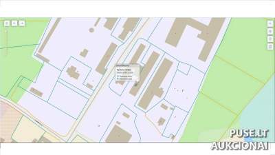 1517/15000 dalis žemės ūkio paskirties veršidės Širvintų r. Kernavėje 8171 EUR