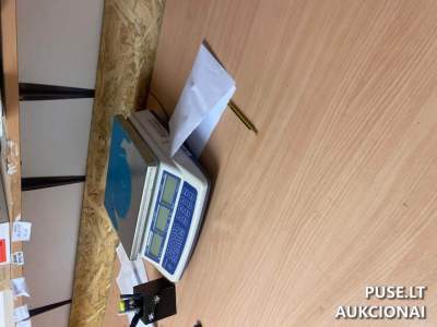 Įranga Ukmergėje parduodama aukcione: matavimo mašinos, spausdintuvas, svarstyklės, krautuvas už 2388 EUR