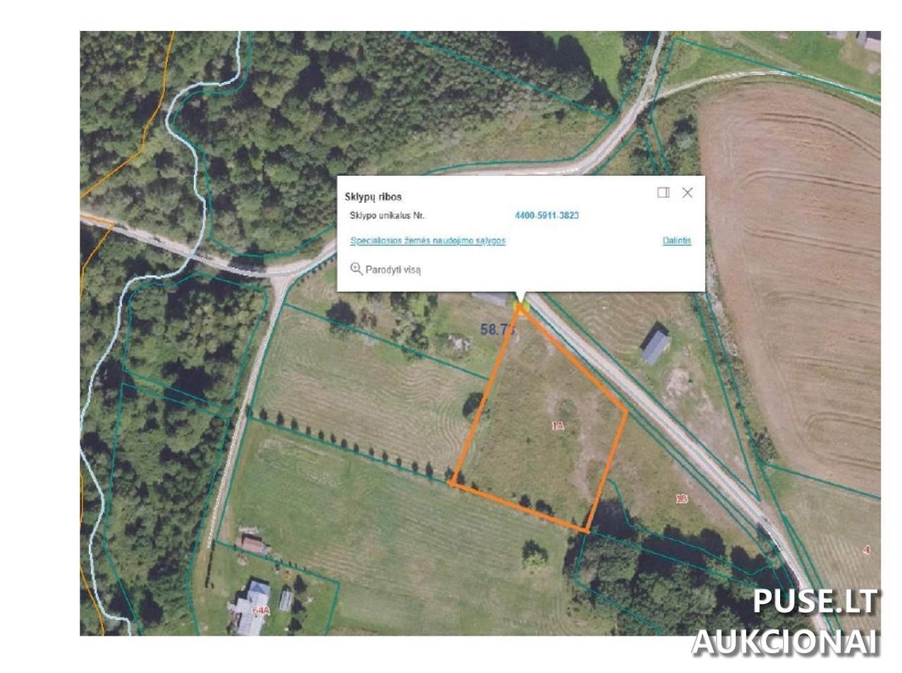 Žemės sklypas Sklypai Kenos g. 1, 13183 Kena, Rukainių sen., Vilniaus r. sav. 1
