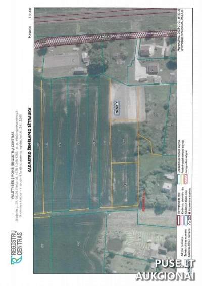 0.15 ha Žemės ūkio paskirties sklypas Radviliškio r. sav. Baisogaloje, pradinė kaina 656 EUR