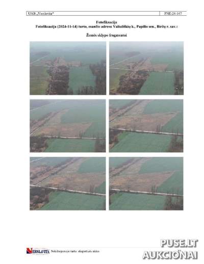 Žemės ūkio sklypo 1/2 dalis Biržų rajone, Valiuliškių kaime, 3600 EUR pradinė kaina