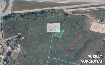Žemės sklypas Kretingoje, Jurgio Ožeraičio g. 27, pradinė kaina 7280 EUR