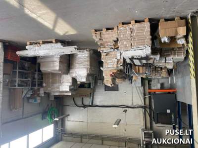 Sandėliavimo stelažų dalys parduodamos aukcione nuo 2880 EUR - verslo įranga