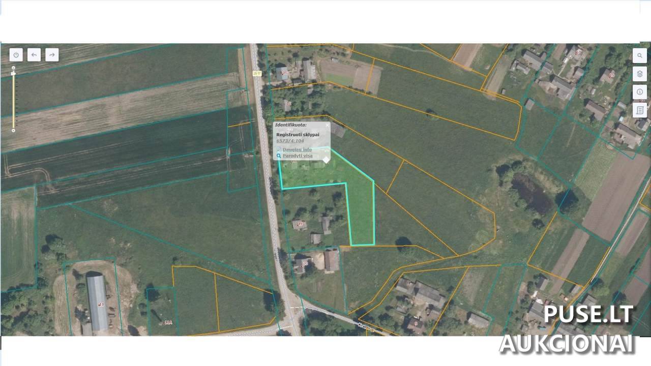 Žemės sklypas Sklypai Tilto g. 16, 83100 Sosdvaris, Pašvitinio sen., Pakruojo r. sav. 1