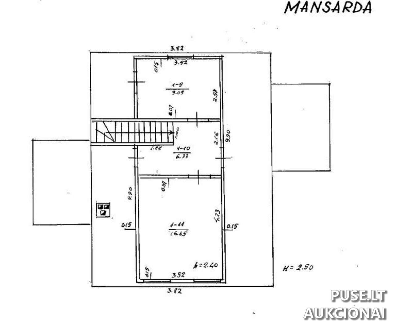 Gyvenamasis namas Pastatai Salų g. 11, 88228 Kirkliai, Upynos sen., Telšių r. sav. 1