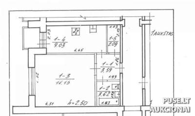 Butas parduodamas Visagine, Taikos pr. 88-1, pradinė kaina 10710 EUR, 36.46 kv.m