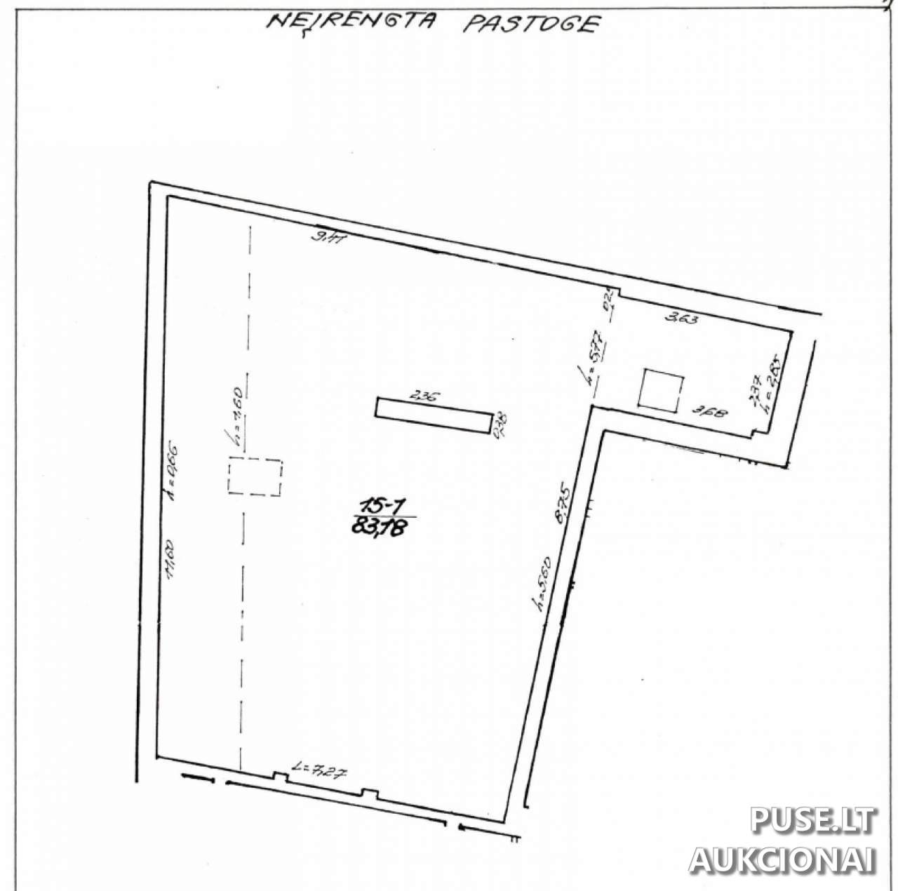Neįrengta pastogė Patalpos/Butai Pilies g. 19, 01123 Vilnius, Vilniaus m. sav. 1