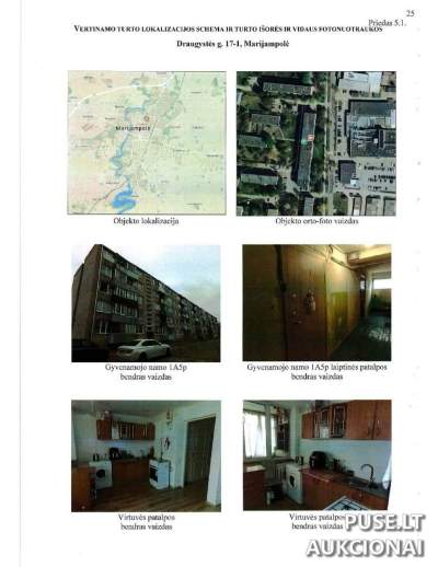 Butas Marijampolėje, Draugystės g. 17 pirmajame aukšte, pradinė kaina 14960 EUR