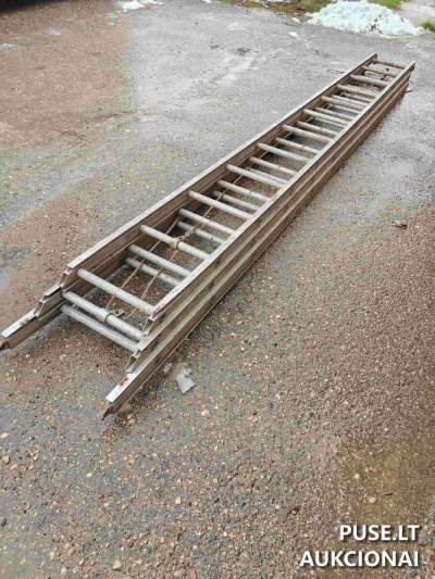 Ištraukiamos kopėčios Biržuose, pradinė kaina tik 50 EUR – Priešgaisrinės apsaugos ir gelbėjimo departamento aukcionas