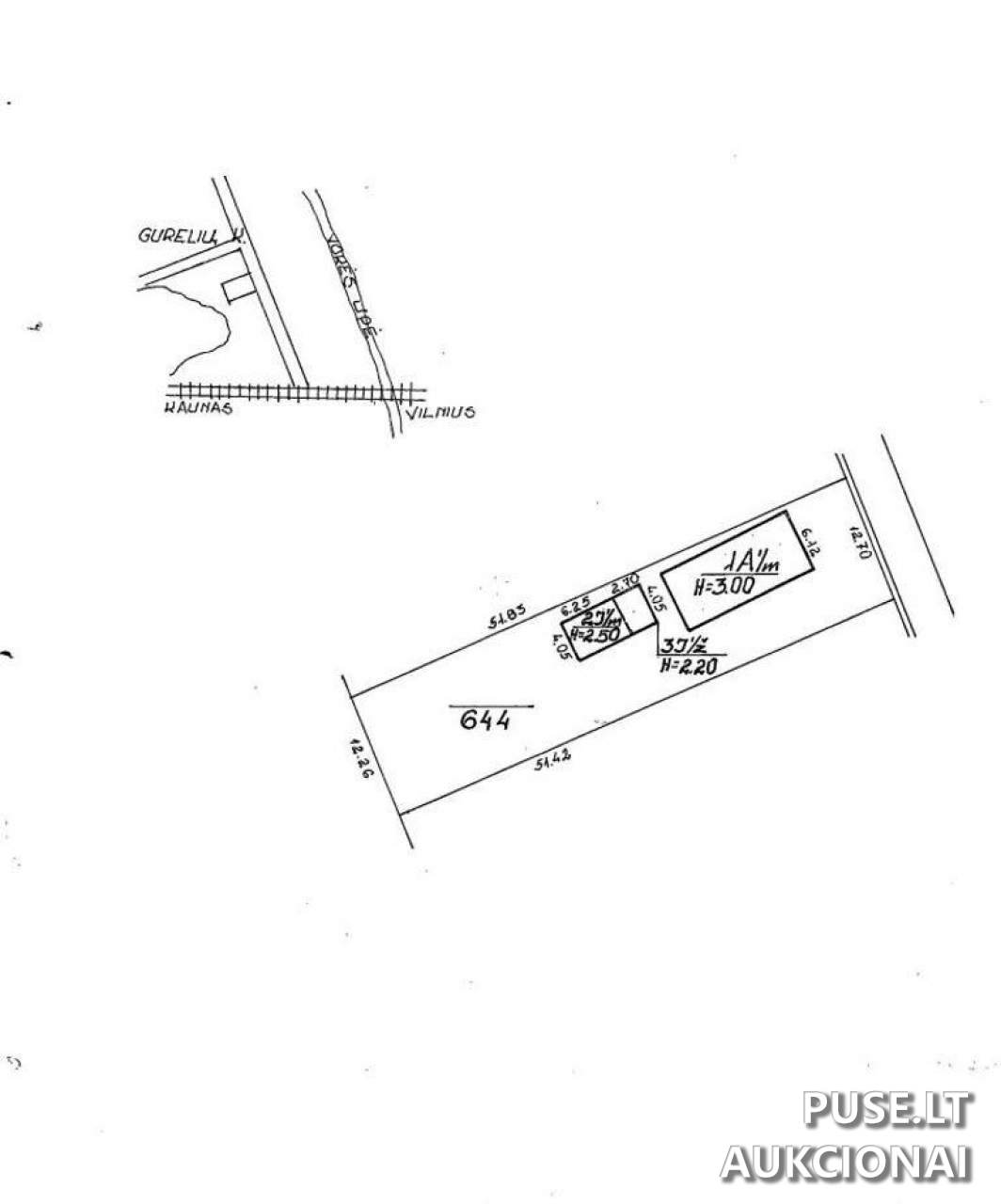 Gyvenamasis namas Pastatai Gurelių g. 63, 25124 Vilnius, Vilniaus m. sav. 1