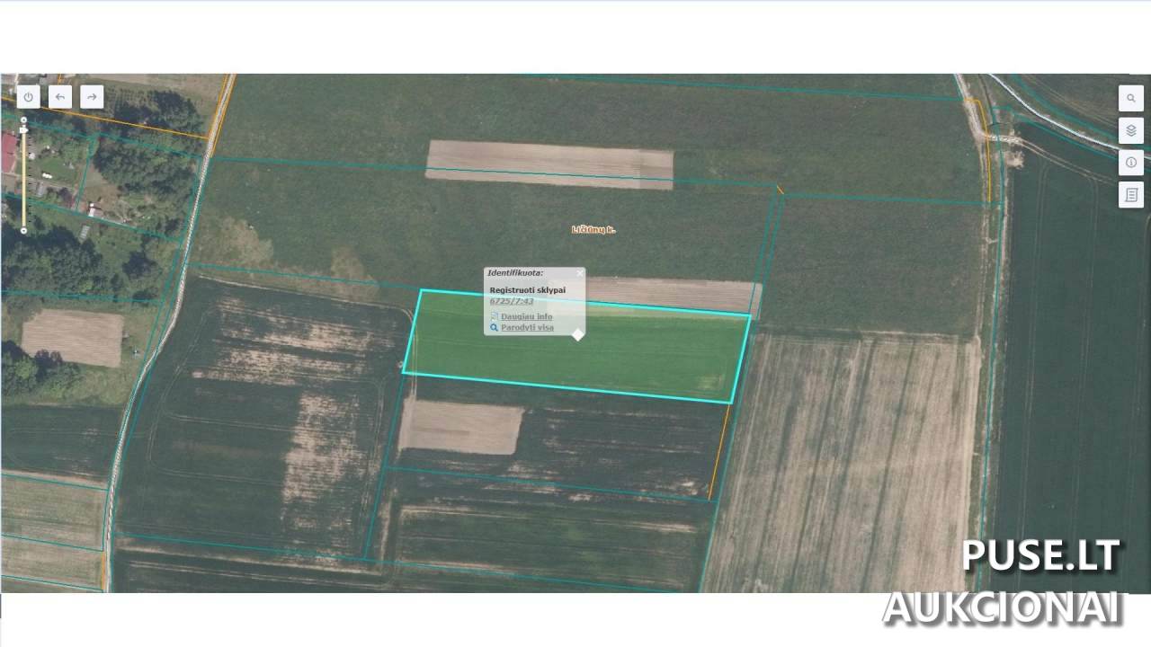Žemės sklypas Sklypai Ličiūnai, Krinčino sen., Pasvalio r. sav. 1