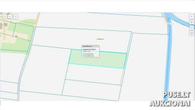Žemės ūkio paskirties 0.56 ha sklypas Pasvalio r. sav., Ličiūnų k. aukcionas nuo 597 EUR