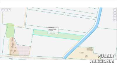 Žemės ūkio paskirties žemės sklypo 1/4 dalis Pasvalio r. Ličiūnų k. 557 EUR pradinė kaina