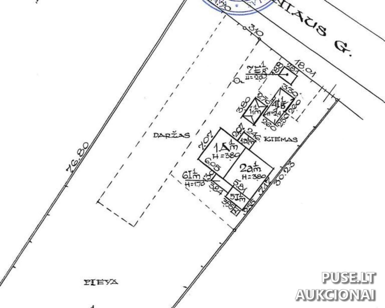 Gyvenamasis namas Pastatai Vilniaus g. 8, 81156 Kuršėnai, Kuršėnų miesto sen., Šiaulių r. sav. 1
