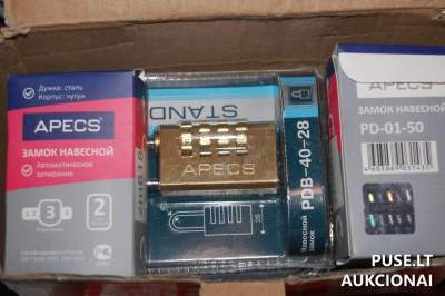 Durų raktų ruošinių ir spynelių partija, 29.46 kg, pradinė kaina 165 EUR, Panevėžys