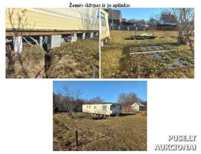 Žemės sklypas Vilniaus rajone, Akmeniškių k., Azalijų g. 62, 3/16 dalis, pradinė kaina 1040 EUR