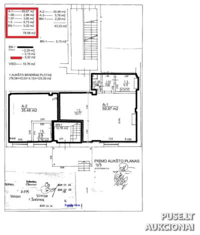 Konditerijos cechas Vilniuje, Švitrigailos g. 11K, 204.65 kv.m, pradinė kaina 100000 EUR