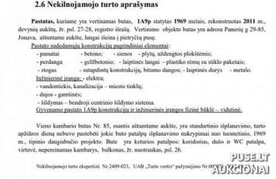 Butas Jonavoje, Panerių g. 29, 13980 EUR, Antstolių varžytynės