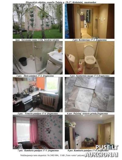 Butas Kėdainiuose, Tulpių g. 19, 1/2 dalis, pradinė kaina 16920 EUR - Antstolių varžytynės