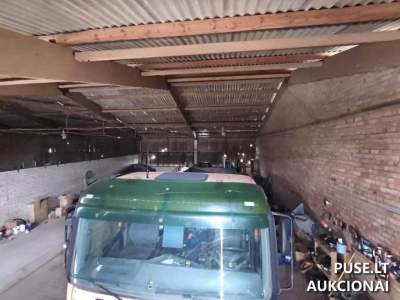 Garažas Biržuose, Šviesos g. 7, 1047 kv.m. bendras plotas, pradinė kaina 53818 EUR, aukcionas kovo mėnesį