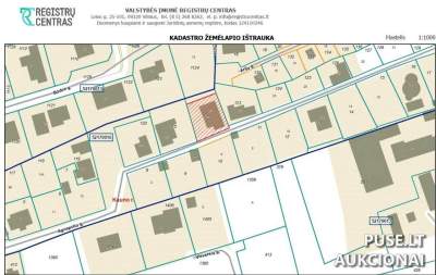 Žemės sklypas Kauno rajone, Smiltynų I k. Agnapolio g. 19, pradinė kaina 36000 EUR