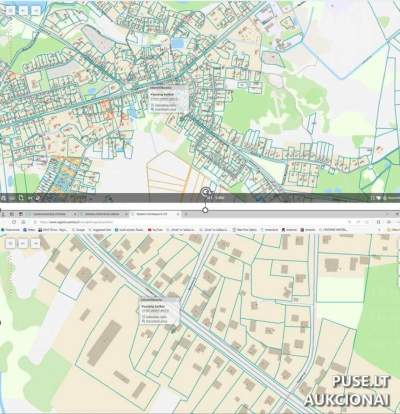 Parduodamas žemės sklypas Tauragės r. sav., Skaudvilėje, Vilniaus g. 20, pradinė kaina 9728 EUR